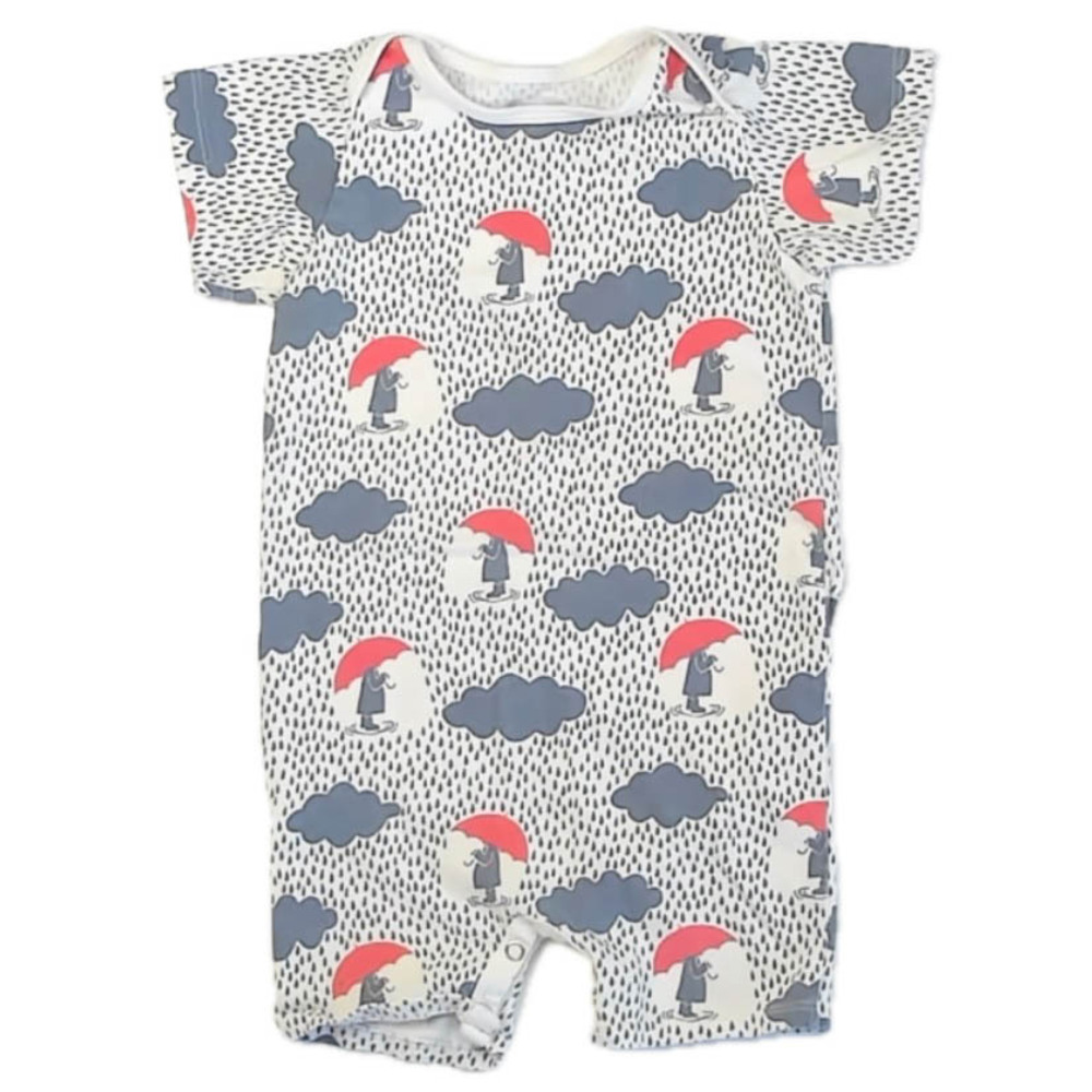 Winter Water Factory Unisex Ivory | Blue Clouds Romper size: 18 Months